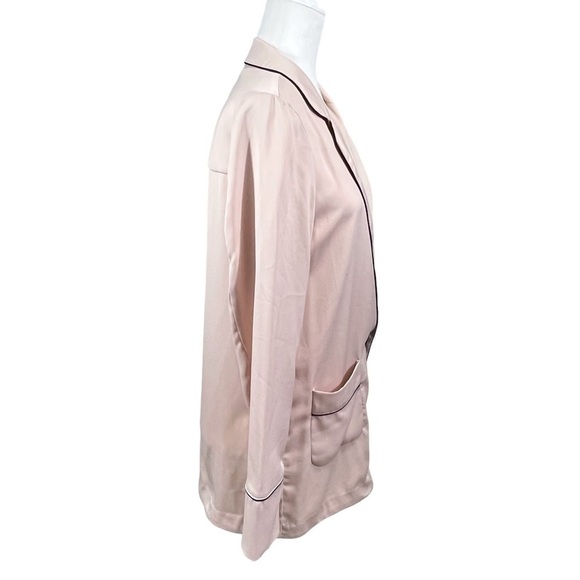 Stradivarius silky oversized unstructured women’s blazer size small nude blush - Picture 6 of 16